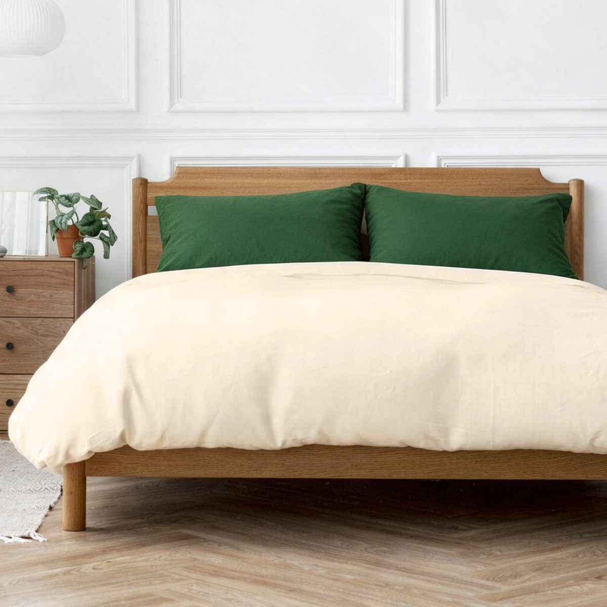 Cotton Sateen Duvet Cover + 2 Pillowcases
