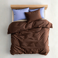 Cotton Percale Duvet Cover + 2 Pillowcases